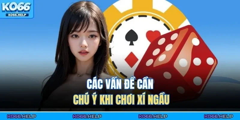 Cách Chơi Xí Ngầu - Cẩm Nang Vào Tiền Hiệu Quả 2026 2 Các vấn đề cần chú ý khi chơi xí ngầu