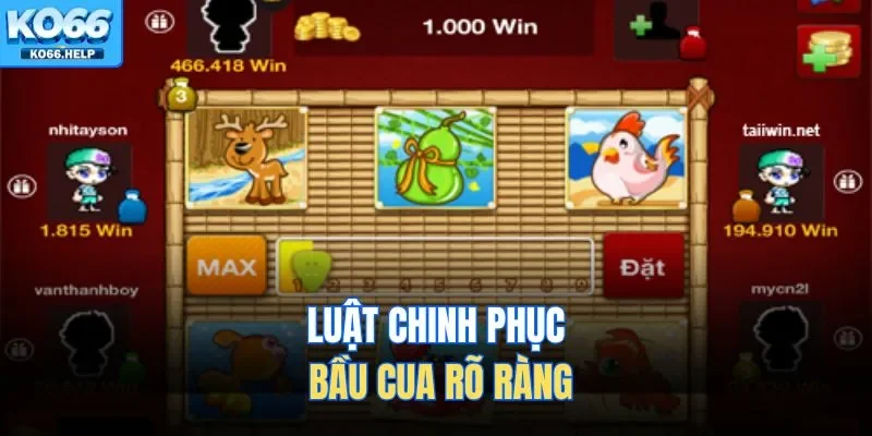Bầu Cua Tôm Cá - Giao Diện Sinh Động Và Cộng Đồng Đông Đảo 2 Luật chinh phục bầu cua rõ ràng